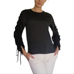 Elegant Round Neck long sleeves Blouse,brand-H&M, size 4 US
